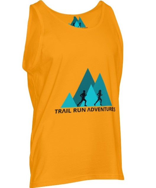 Men Trail Top Orange